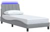 vidaXL Bettgestell ohne Matratze "Hanko" Hellgrau 90x190 cm Stoff 3310426 Bild 5