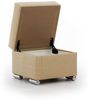 Ecksofa inkl. Hocker und Sessel CANTON Stoff Liverpool Beige Ottomane Rechts Bild 3