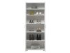 Schuhschrank >Nolana< in Weiß - 70x176x34cm (BxHxT) Bild 5