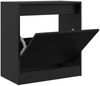 vidaXL Schuhschrank Schwarz 60x34x63,5 cm Holzwerkstoff 839939 Bild 2
