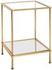 Beistelltisch Fynn 2 / Faro 2, Transparent, Gold, 38 x 55 x 39 cm Bild 2
