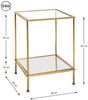 Beistelltisch Fynn 2 / Faro 2, Transparent, Gold, 38 x 55 x 39 cm Bild 3