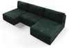 Wohnlandschaft Sofa mit Schlaffunktion NATALIA in Stoff Tilia Grün Bild 3