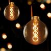 ZMH Vintage E27 LED-Glühbirne: Retro-Edison-Glühbirne G125, große dekorative Kugellampe, 4 W, warmweißes Filament, nostalgische Beleuchtung, sparsam Bild 4