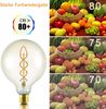 ZMH Vintage E27 LED-Glühbirne: Retro-Edison-Glühbirne G125, große dekorative Kugellampe, 4 W, warmweißes Filament, nostalgische Beleuchtung, sparsam Bild 3