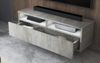 Selsey 'Rednaw' TV-Lowboard mit Schublade, Beton-Optik, 30 x 100 x 31 cm Bild 4