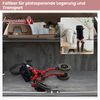 Rollator faltbar und leicht mit Sitz Aluminium bis 136 kg 2 in 1 Rollstuhl &Reiserollator Rot Bild 4
