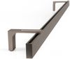 Deco-Raum® Gardinenschiene Innenlauf Loft | Länge: 80cm | Befestigung: Deckenträger | Material: Aluminium | Farbe: Edelstahl optik Bild 5