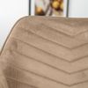Bronx71 Barhocker Samt Fiona 65 - 78 cm taupe Bild 5