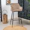 Bronx71 Barhocker Samt Fiona 65 - 78 cm taupe Bild 4