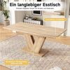 Flieks Esstisch (Länge 140-180/T80/H75,5 cm, 1-St, 1 Tisch), ausziehbar Küchentisch rechteckig Schreibtisch Arbeitstisch Holzoptik Bild 3