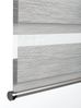GARDINIA Doppelrollo de luxe, Duo-Rollo, Seitenzugrollo, Transparente und blickdichte Streifen, Verstellbar, Grau-melange, 100x180 cm Bild 3