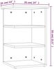 vidaXL Beistellregal Räuchereiche 35x35x55 cm Holzwerkstoff 826366 Bild 5