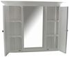 Weißer Spiegelschrank im Landhausstil Holz Bild 2
