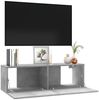 vidaXL TV-Schrank Betongrau 100x30x30 cm Holzwerkstoff 801485 Bild 4