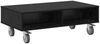 vidaXL Beistelltisch mit Rädern Schwarz Eichen-Optik 90 x 50 x 30 cm 891017 Bild 2