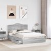 vidaXL Aufbewahrungsbett Graues Sonoma 160 x 200 cm Holzwerkstoff 3413490 Bild 3