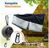 FOUORTUNATE-BEE Wäscheständer Tragbare Wäscheleine mit Kurbel, 10 m, für Camping & Reisen, Ausziehbare Outdoor-Wäscheleine rutschfest, ohne Bohren Bild 2