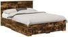 vidaXL Bettrahmen mit Schubladen Raucheiche 135 x 190 cm Holzwerkstoff 3410908 Bild 2