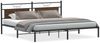 vidaXL Bettgestell ohne Matratze Braun Eichen-Optik 200x200 cm 4106848 Bild 2