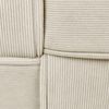 CLP Sitzhocker Forinta, hochwertiger Cordstoff, moderner Stil, bequem und elegant,creme Bild 5