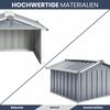 Mähroboter Garage aus Metall - 92x97x63cm | Dach Carport Überdachung für Rasenmäher Rasenroboter Automower Garten Mährobotergarage Regenschutz für Rasenmäher, Grau Bild 4