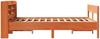 vidaXL Massivholzbett ohne Matratze Wachsbraun 135x190 cm Kiefernholz 3306944 Bild 5