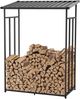 Brennholzregal Yakutat Schwarz 185x130x70 cm [casa. pro] Bild 2