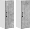 vidaXL Geschirrspülerfront Kalmar 2 pcs Beton Grau 30 x 31 x 80 cm 884661 Bild 2