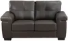 Vente-unique - Ledersofa 2-Sitzer - Braun - HAZEL Bild 5