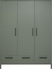 Kleiderschrank >Ole< in pine green matt - 148x195x51cm (BxHxT) Bild 2