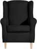 Ohrensessel Karlen Bezug Flachgewebe Buche natur / schwarz 22016 Bild 3