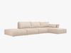 Micadoni Ecksofa Kaelle 5-Sitzer Rechts Chenille Over The Horizon Beige Bild 2