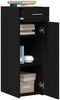 vidaXL Sideboard mit Schubladen Schwarz Eichen-Optik 30 x 42,5 x 93 cm 868751 Bild 3