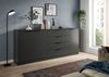 Home affaire Sideboard SKARDE, Breite 185 cm, 4 Schubkästen, 3 Türen, viel Stauraum (in verschiedenen Farben und Breiten erhältlich, individuell einsetzbar), Kommode, Anrichte, Schubkastenkommode, Schuhschrank, Schrank Bild 2