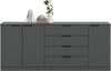 Home affaire Sideboard SKARDE, Breite 185 cm, 4 Schubkästen, 3 Türen, viel Stauraum (in verschiedenen Farben und Breiten erhältlich, individuell einsetzbar), Kommode, Anrichte, Schubkastenkommode, Schuhschrank, Schrank Bild 3