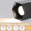 ZMH Deckenspots Aufbauspot Schwarz Aufbaustrahler - Spots Deckenleuchte Aufputz mit GU10 Fassung Deckenstrahler klein Deckenlampe Aufbau Max. 40W Aufbauleuchte für Flur Wohnzimmer Bild 3