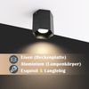 ZMH Deckenspots Aufbauspot Schwarz Aufbaustrahler - Spots Deckenleuchte Aufputz mit GU10 Fassung Deckenstrahler klein Deckenlampe Aufbau Max. 40W Aufbauleuchte für Flur Wohnzimmer Bild 5