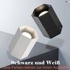 ZMH Deckenspots Aufbauspot Schwarz Aufbaustrahler - Spots Deckenleuchte Aufputz mit GU10 Fassung Deckenstrahler klein Deckenlampe Aufbau Max. 40W Aufbauleuchte für Flur Wohnzimmer Bild 4