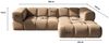 Kaiser Möbel Ecksofa luxuriöses Velours-Sofa im Stoff Bluvel modernes AVERRO, Premium-Velours Bluvel,Weiche abgerundete „Bubble“-Formen Bild 2