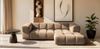 Kaiser Möbel Ecksofa luxuriöses Velours-Sofa im Stoff Bluvel modernes AVERRO, Premium-Velours Bluvel,Weiche abgerundete „Bubble“-Formen Bild 5