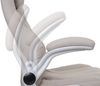 Bürostuhl HWC-A65, Schreibtischstuhl Chefsessel Drehstuhl, Kunstleder FSC®-zertifiziert ~ taupe-grau Bild 5