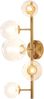 Wandleuchte Makkor Metall und Glas 62x35x24 cm Goldfarben [lux. pro] Bild 3