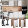 Küchenunterschrank Fame-Line Weiß Landhaus 60 cm , AP Eiche Vicco Bild 4