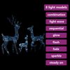 vidaXL LED-Rentier-Familie Weihnachtsdeko Acryl 300 LED Kaltweiß 329794 Bild 4