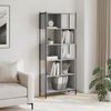 vidaXL Bücherregal Grau Sonoma 72x28x172 cm Holzwerkstoff 3213655 Bild 3