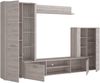 Wohnwand >BIG BANG< LED-Beleuchtung, 5 Türen, Sandeiche Dekor - 308,7x197,6x41,6cm (BxHxT) Bild 5
