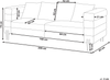 3-Sitzer Sofa Kunstleder braun GRANNA Bild 2