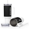 DECALVIBES Reisebecher mit Griff Classic - Schwarz , 1183 ml Bild 5