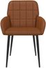 vidaXL Esszimmerstühle 6 pcs Kunstleder Braun 57 x 50 x 85 cm 3428190 Bild 3